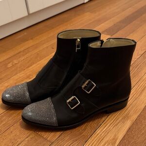 The Office of Angels Scott Boots. Monk strap, shiny toe size 39.